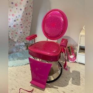 American girl doll chair + accessories